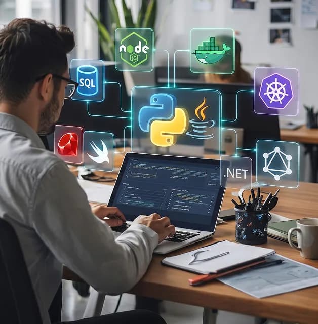 Why HexaCoder technologies? - Image showcasing the benefits of our backend technology services