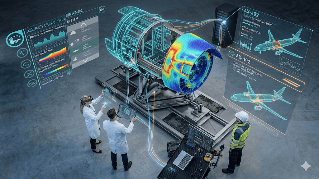 Real-Time Digital Twin for aerospace industry